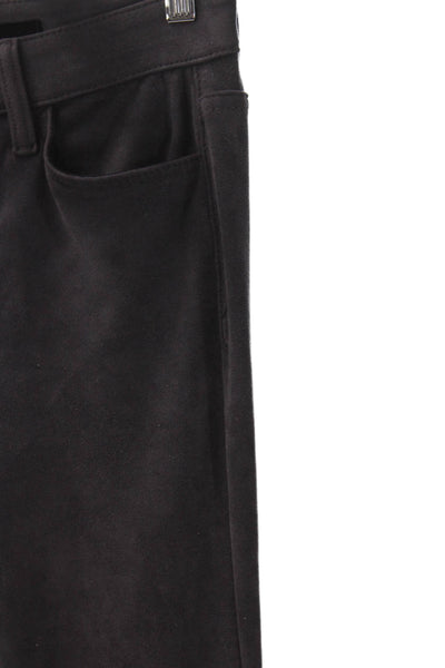 Joes Jeans Unisex Black Mid Rise Pants Cotton Blend Button Size 24