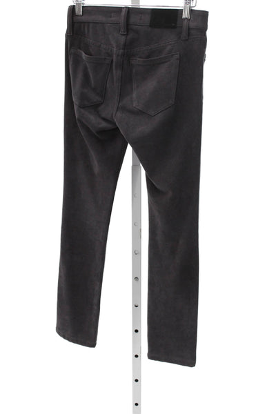 Joes Jeans Unisex Black Mid Rise Pants Cotton Blend Button Size 24