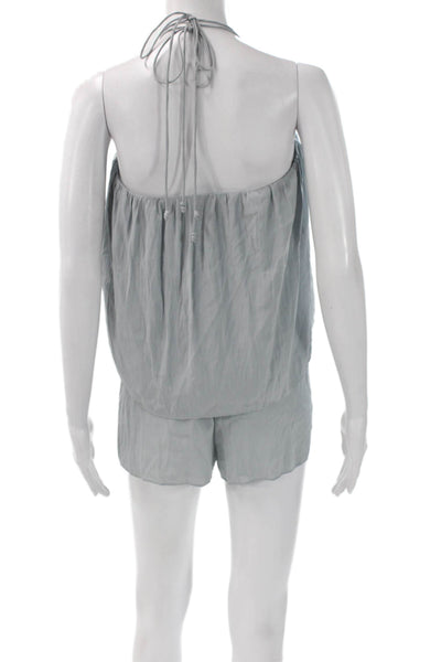 Ramy Brook Women Gray Halter Sleeveless Jumpsuit Petite Size 2XS