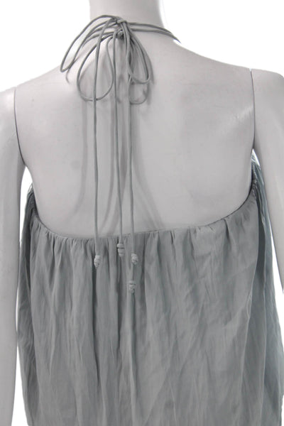 Ramy Brook Women Gray Halter Sleeveless Jumpsuit Petite Size 2XS