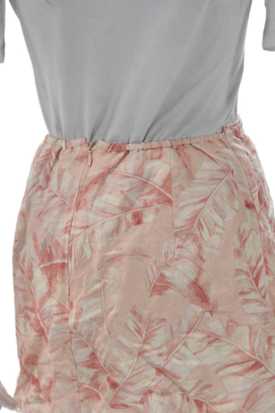 Show Me Your Mumu Womens Mini Wrap Skirt Pink Floral Linen Blend Size XS