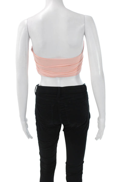Lovers + Friends Womens Cropped Pink Sleeveless Top Size 2XS