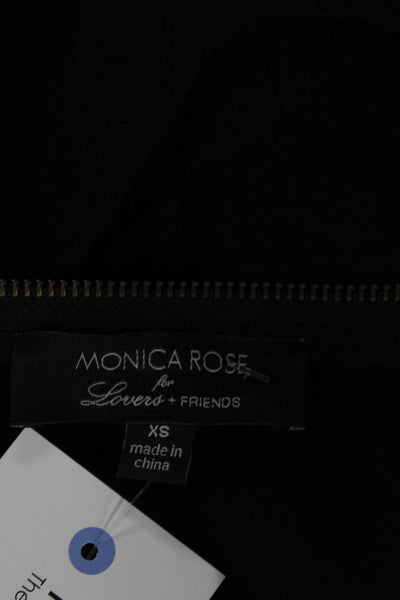 Monica Rose For Lovers & Friends Women Cropped Black Tank Polyester Size XS