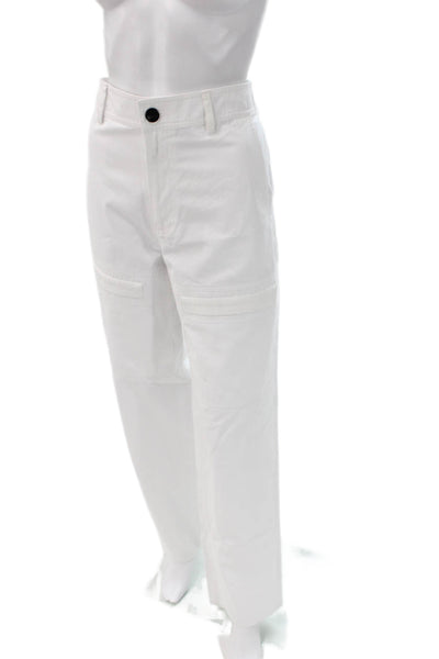 Proenza Schouler White Label Unisex White Cargo Carpenter Pants Size 6