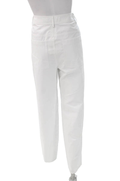 Proenza Schouler White Label Unisex White Cargo Carpenter Pants Size 6