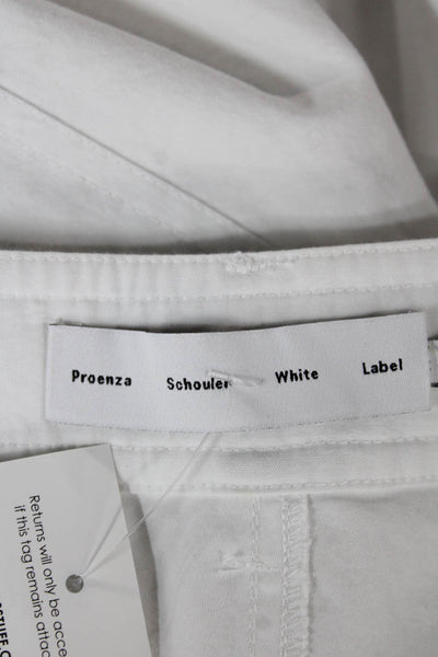Proenza Schouler White Label Unisex White Cargo Carpenter Pants Size 6