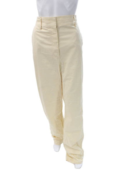 COS Unisex Beige Chino Pants Button 34in 97% Cotton 3% Spandex Size 12