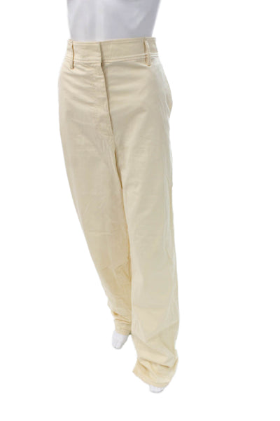 COS Unisex Beige Chino Pants Button 34in 97% Cotton 3% Spandex Size 12