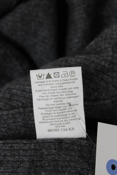 Sonia Sonia Rykiel Unisex Dark Gray V-Neck Cardigan Button Long Sleeve Size XL
