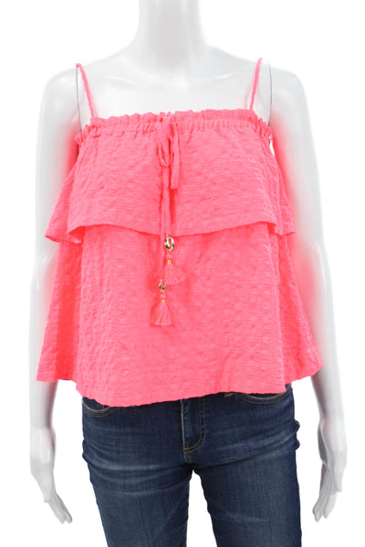 Lily Pulitzer Women Pink Sleeveless Camisole 100% Polyester Size XS