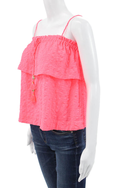 Lily Pulitzer Women Pink Sleeveless Camisole 100% Polyester Size XS