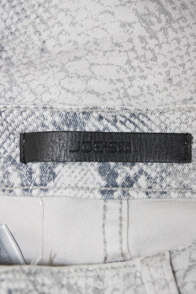 Joes Womens Petite Ankle Skinny Gray Snake Print Jeans Button Size 24