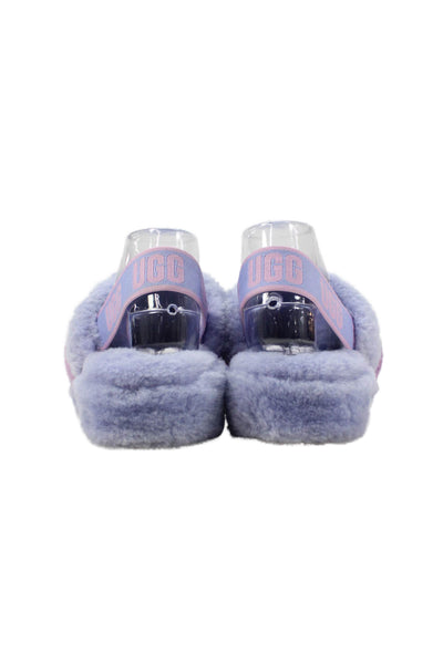 Ugg Womens Open Toe Slingback Platform Slippers Purple Size 9