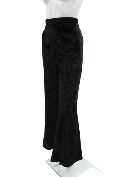 Ganni Women Black Paisley Pants Size 42