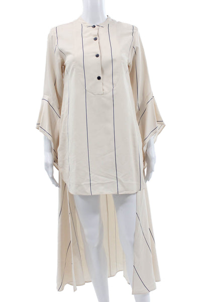 Zara Womens Dress Pants Beige Linen Classic Size L
