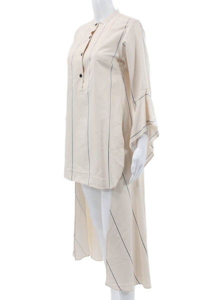 Zara Womens Dress Pants Beige Linen Classic Size L