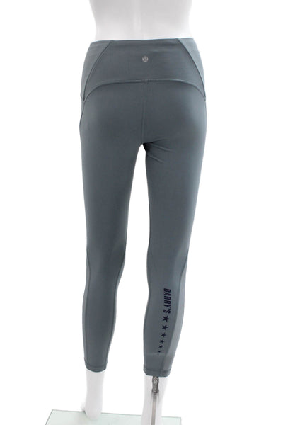 Lululemon Women Ankle Leggings Gray Nylon Lycra Size 4