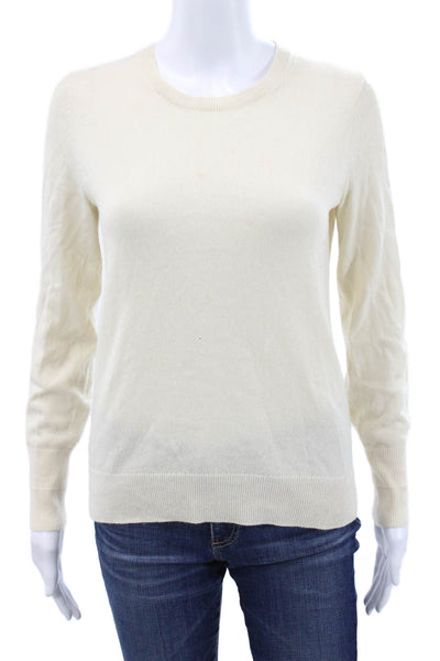 Everlane Women Beige 100% Cashmere Crew Neck Pullover Sweater Size S