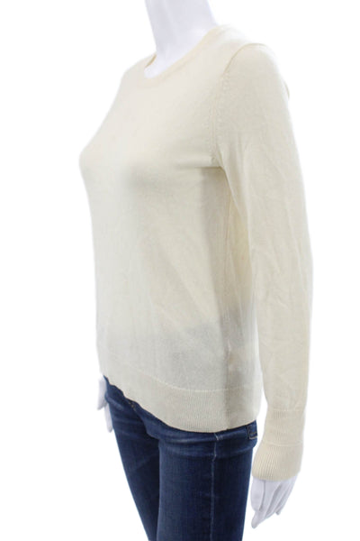 Everlane Women Beige 100% Cashmere Crew Neck Pullover Sweater Size S
