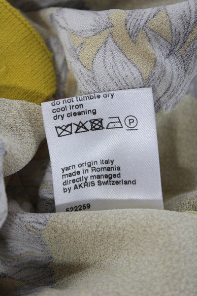 Akris Punto Women Tank Sundress White Striped Square Neck Mid Calf Zip Size 8