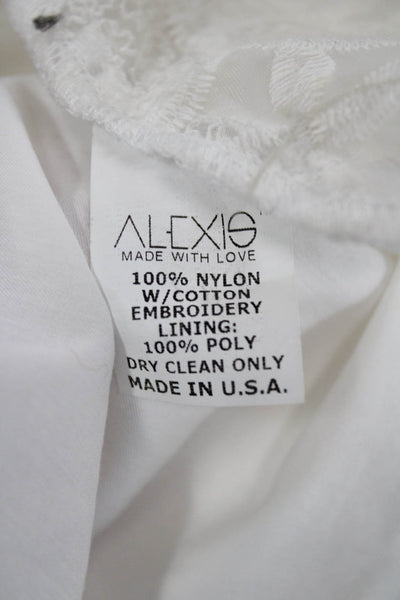 Alexis Womens Maxi Skirt White Floral Nylon Size XS