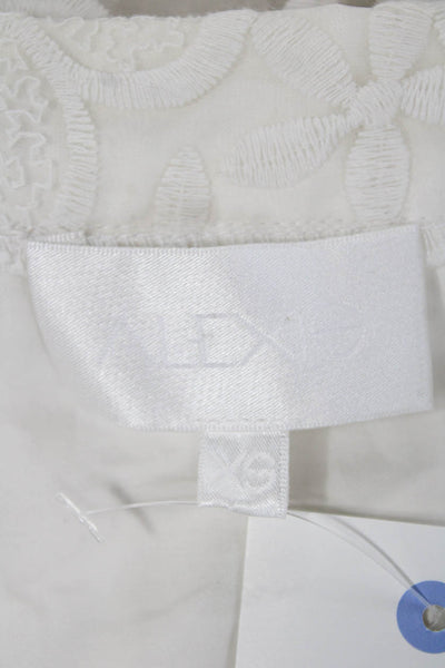 Alexis Womens Maxi Skirt White Floral Nylon Size XS