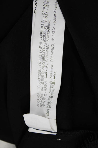 Zara Women Sleeveless Camisole V Neck Black Polyester Size XS