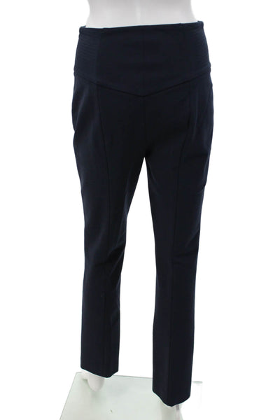 Dorothee Schumacher Womens Dress Pants Dark Blue Zip Classic Size 2