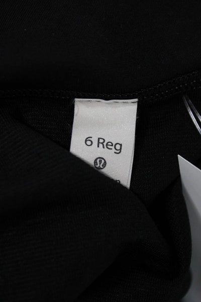 Lululemon Unisex Black Nylon Blend Sports Shorts Zip Closure Size 2