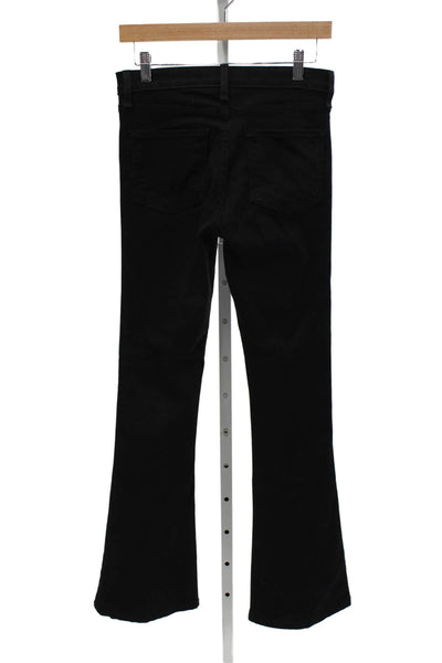Veronica Beard Women Black Bootcut Jeans Mid Rise Button Fly Size 26