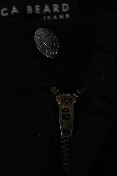 Veronica Beard Women Black Bootcut Jeans Mid Rise Button Fly Size 26
