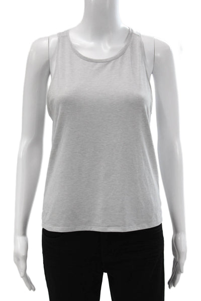 Outdoor Voices Womens Gray Basic Jersey Tank Crew Neck Sleeveless Size S