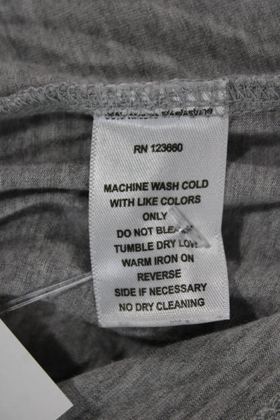 Splits 59 Womens Basic Sleeveless Tank Gray Modal Blend Crew Neck Size M