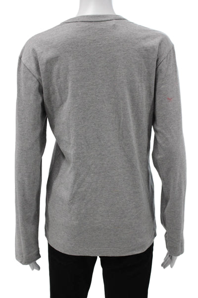 Play Comme Des Garcons Unisex Gray Cotton Crew Neck Jersey T-Shirt Size S