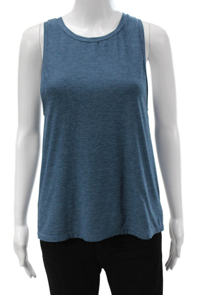 We Me Women Basic Blue Sleeveless Tank Top Size S