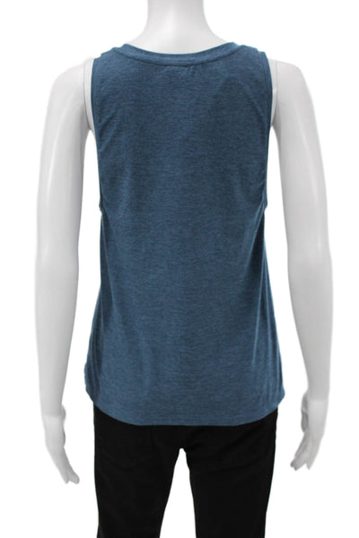 We Me Women Basic Blue Sleeveless Tank Top Size S