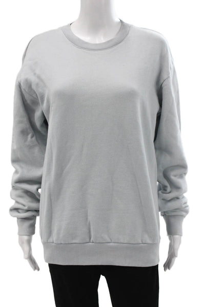 Morgan Stewart Sport Women Pullover Sweatshirt Gray Cotton Blend Size XS
