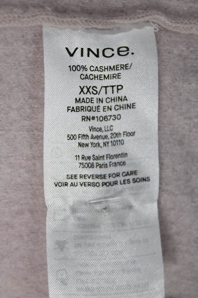 Vince Womens Cardigan 100% Cashmere V-Neck Button Solid Pink Size 2XS