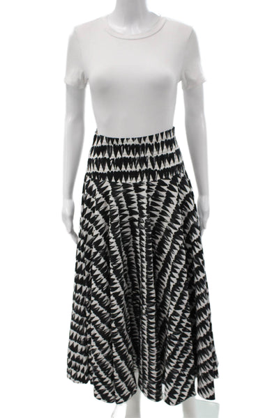 Zara Womens Heart Print Tank Top Maxi Skirt Set White Black Size Extra Small