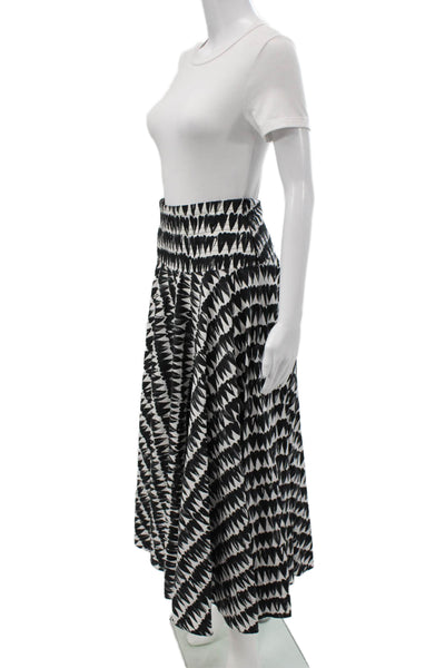 Zara Womens Heart Print Tank Top Maxi Skirt Set White Black Size Extra Small