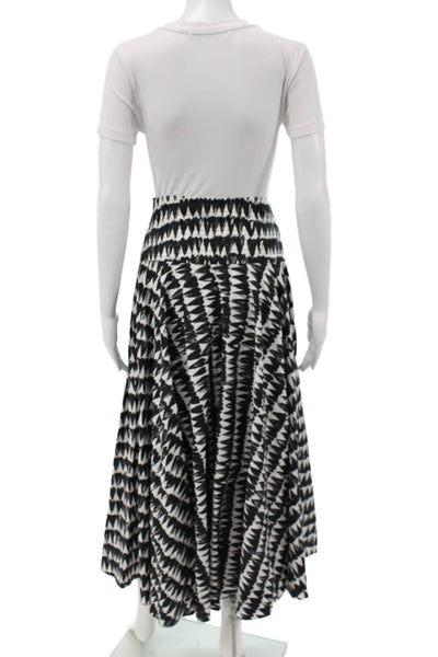 Zara Womens Heart Print Tank Top Maxi Skirt Set White Black Size Extra Small