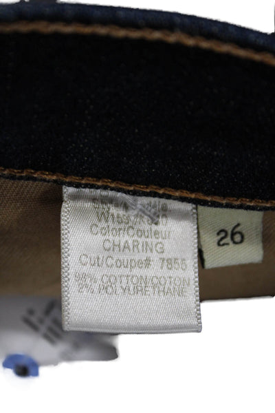 Rag & Bone Womens Skinny Dark Blue Jeans Mid Rise Size 26