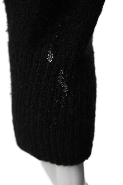 Naked Cashmere Women Full-zip 100% Cashmere Hoodie Black Drawstring Size XS