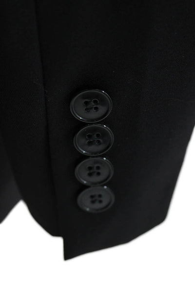 Calvin Klein Mens Black 100% Wool Suit Jacket Button Size 42