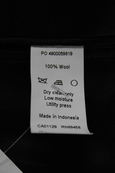 Calvin Klein Mens Black 100% Wool Suit Jacket Button Size 42