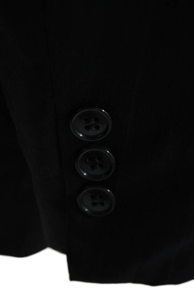 Mani By Giorgio Armani Mens Black Collared Suit Jacket Button Classic Size 40