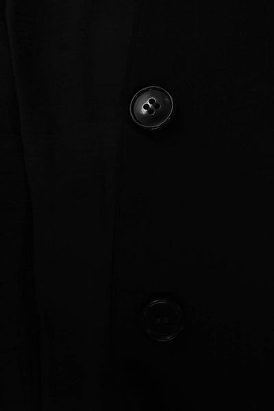Mani By Giorgio Armani Mens Black Collared Suit Jacket Button Classic Size 40