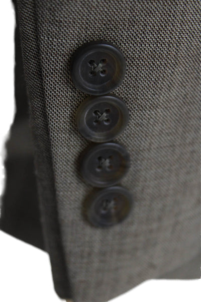Hart Schaffner Marx Mens 2 Piece Suit Jacket Brown Collared Button Size 42