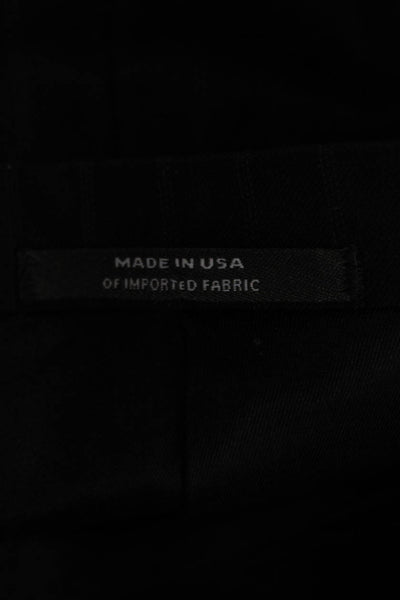 Austin Reed Mens Classic Striped Black Suit Jacket Button Long Sleeve Size 42