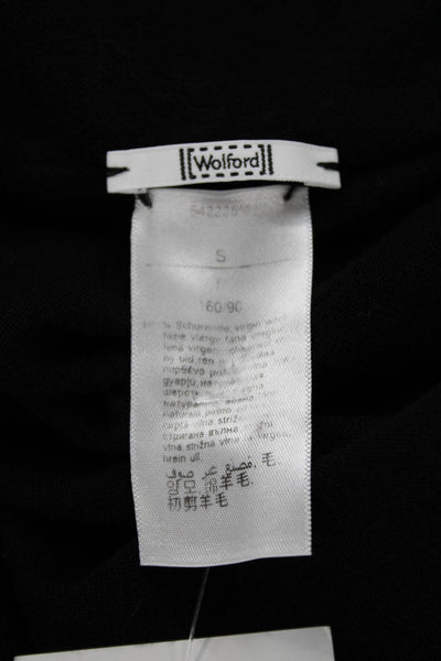Wolford Unisex Black Wool Cardigan Size S